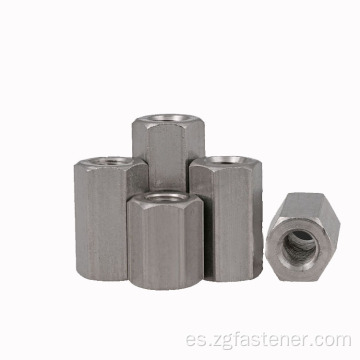 DIN6334 Tuerca hexagonal larga de acero inoxidable